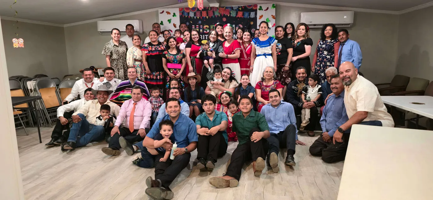 The congregation gathered together for a Hispanic Heritage celebration